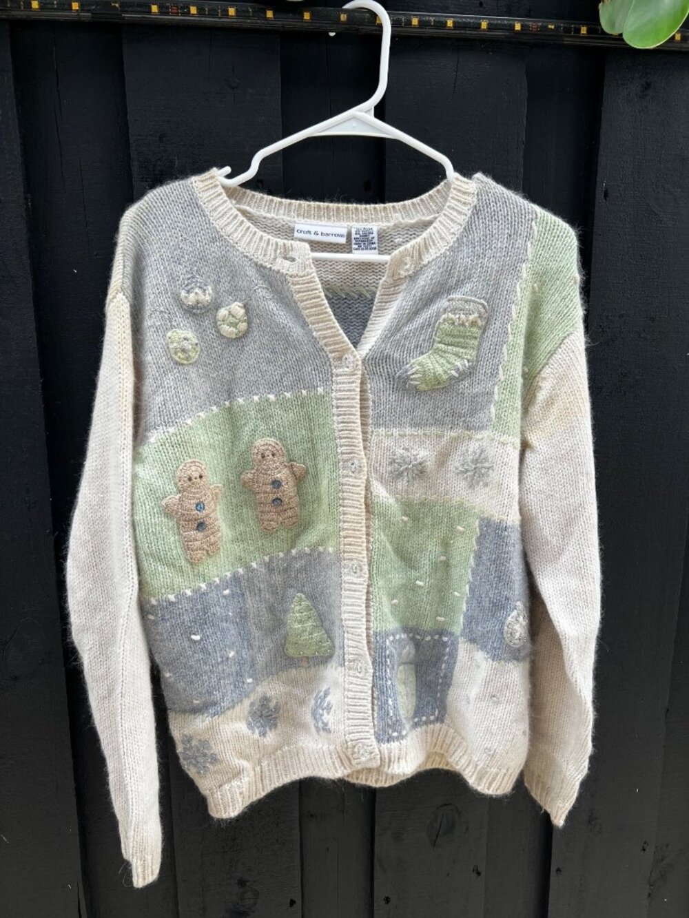 Grandma Style Christmas Sweater – Vintage Holiday Knit Festive Ugly Xmas Pullove